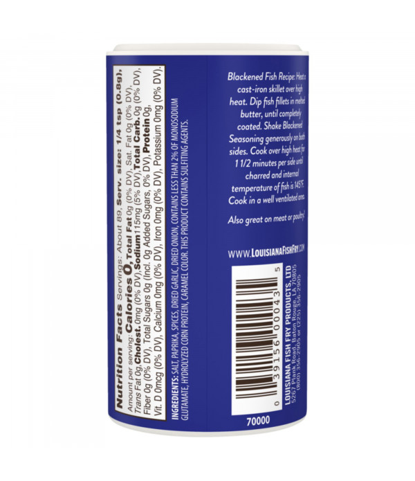Delicious and Flavorful Blackened Fish with Louisiana Fish Fry Blackened Fish Seasoning - 2.5oz
