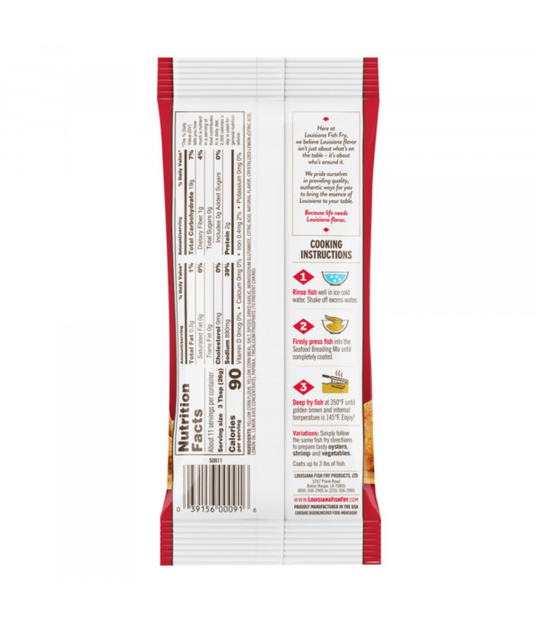 Flavorful and Crispy Coating for Fried Foods with Louisiana Fish Fry Cajun Fry - 10oz