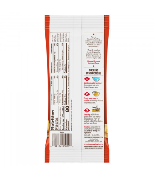 Louisiana Fish Fry Classic Fish Fry 10oz Golden and Crispy Louisiana Fish Fry Classic Fish Fry - 10oz