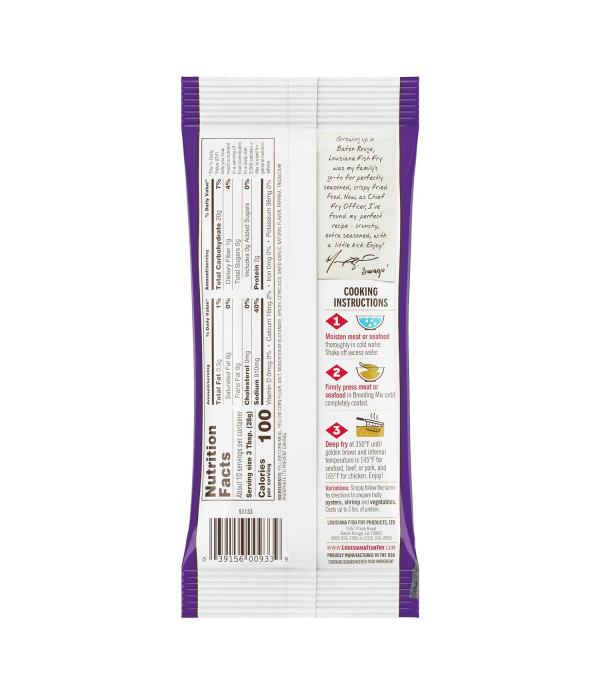 Package of Louisiana Fish Fry - Swagu Special Mix 10 oz