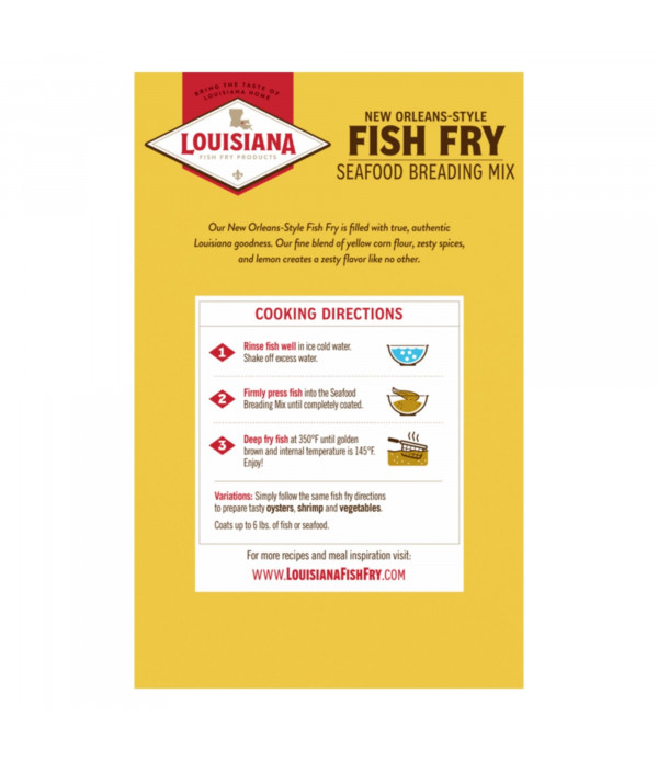 Louisiana Fish Fry New Orleans Style Lemon Fish Fry 22oz Box