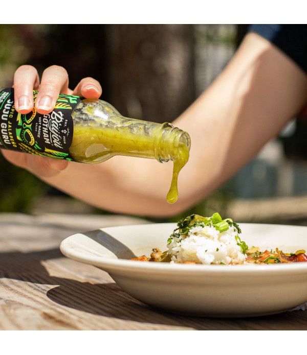 Bayou Gotham - JuJu Guru Tropic Jalapeno - Hot Sauce - 5oz JuJu Guru Tropic Jalapeno - Hot Sauce - Alchemist of Righteous Rhythm and Funky Flavor