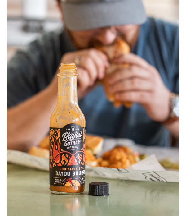 Bayou Gotham Bayou Bourre Louisiana Boil Hot Sauce 5oz Bayou Bourre Louisiana Boil - Hot Sauce - The Essence of Crawfish Season