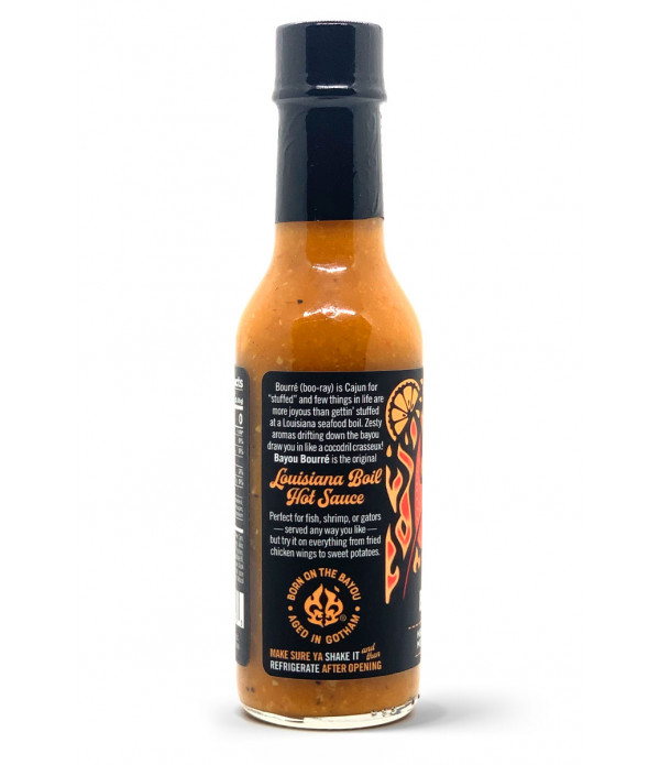 Bayou Gotham Bayou Bourre Louisiana Boil Hot Sauce 5oz Bayou Bourre Louisiana Boil - Hot Sauce - The Essence of Crawfish Season