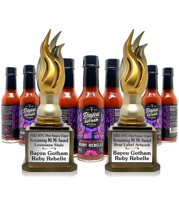 Ruby Rebelle Bourbon Cayenne - Hot Sauce - Risqué Rendezvous with this Scarlet Harlot