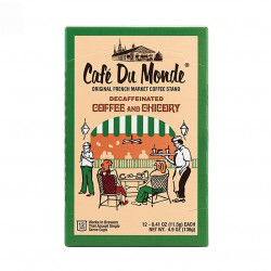 Café Du Monde Single Serve Decaf Coffee and Chicory 12ct