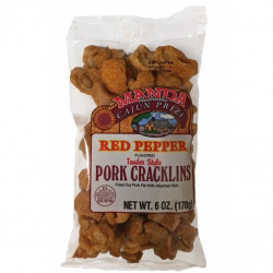 Manda Cracklins Red Pepper 6oz